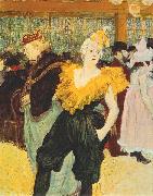 Henri de toulouse-lautrec Klaunka Cha  ao v Moulin Rouge Germany oil painting artist